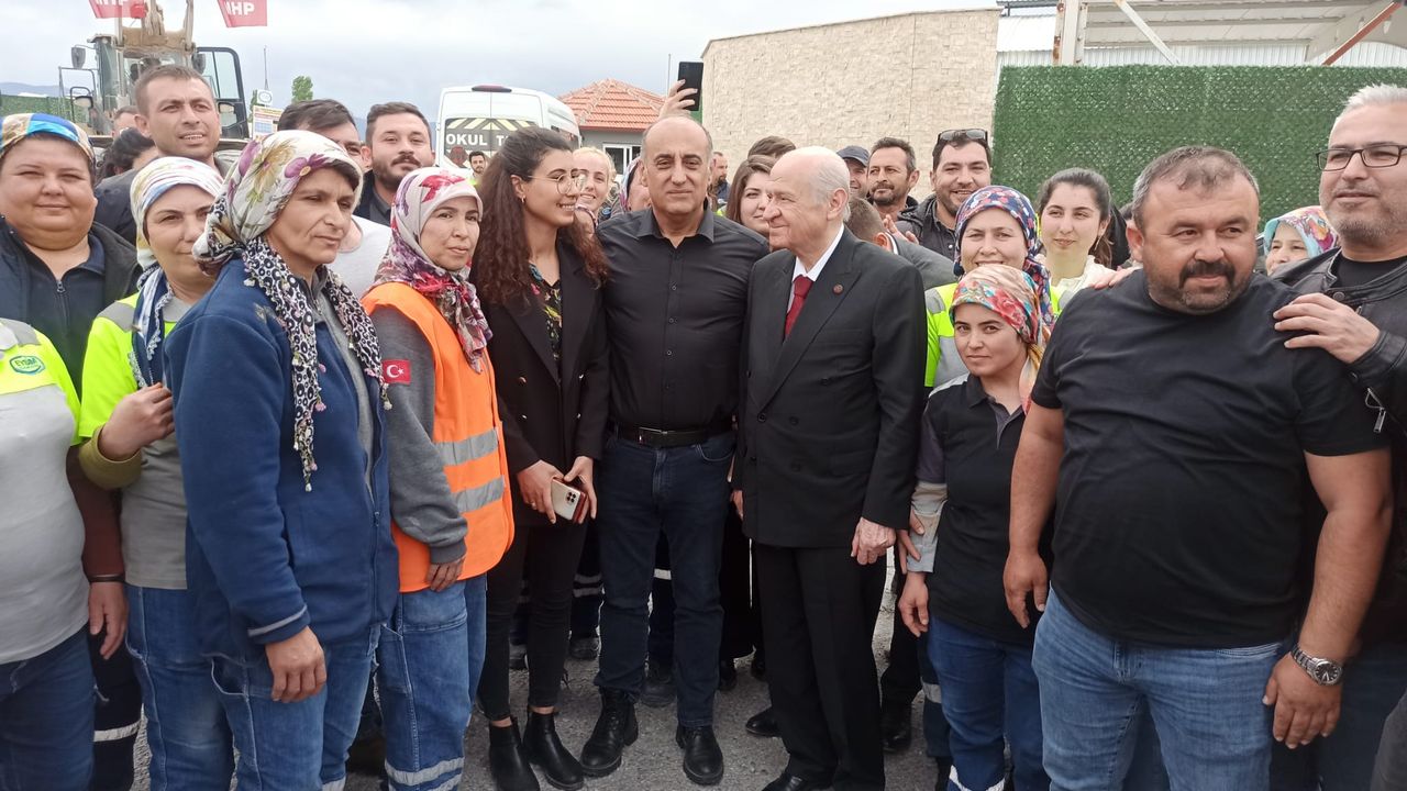 MHP Lideri Bahçeli'den EYSİM Madencilik'e ziyaret