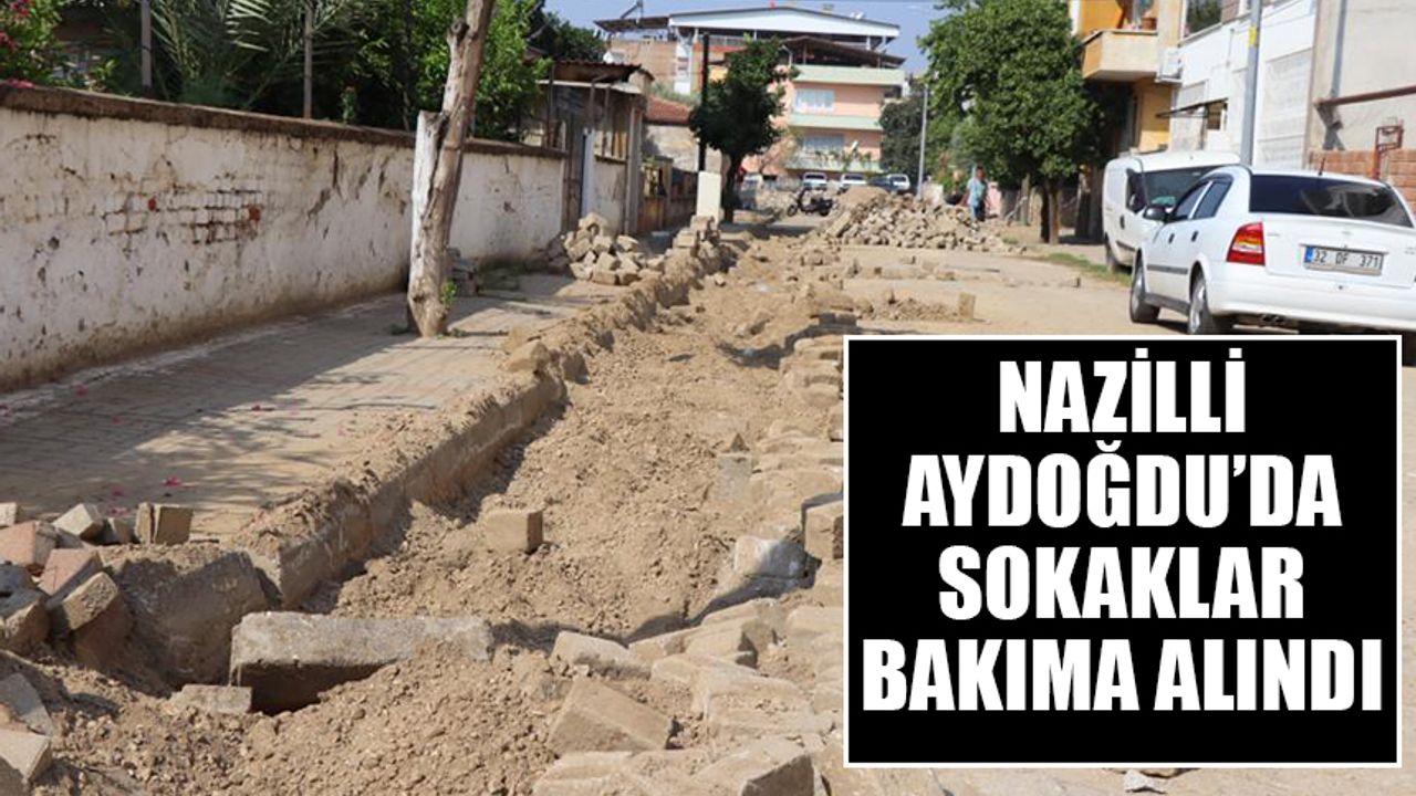 Nazilli Aydoğdu’da sokaklar bakıma alındı