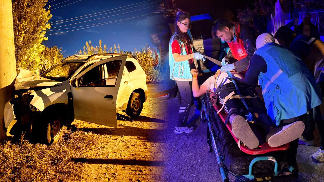 Arızalı otobüse otomobil çarptı: 3 yaralı