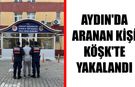 Aydın’da aranan kişi Köşk’te yakalandı