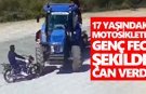 17 yaşındaki motosiklet sürücüsü feci şekilde can verdi