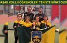 Aydın Başak Koleji öğrencileri teniste ikinci oldu