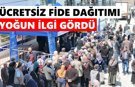 Sultanhisar ve Buharkent'te fide kuyruğu