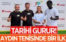 Aydın tenis tarihinin ilk milli sporcusu oldu