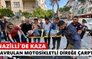Nazilli’de kaza: Savrulan motosikletli direğe çarptı
