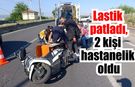 Nazilli’de motosiklet savruldu: 2 yaralı