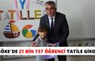 Söke’de 21 bin 737 öğrenci tatile girdi