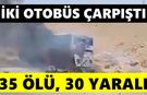Şam’da Facia! İki otobüs çarpıştı: 35 ölü, 30 yaralı