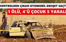 Kontrolden çıkan otomobil can aldı: 1 ölü, 4'ü çocuk 5 yaralı