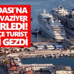 Kuşadası’na iki kruvaziyer demirledi! Binlerce turist ilçeyi gezdi
