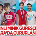 Aydınlı minik güreşçiler Ankara'da gururlandırdı