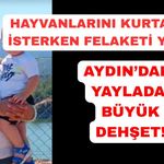 Hayvanlarını kurtarmak isterken alevlerin arasında kaldı