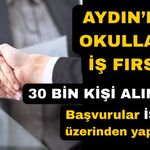 Okullarda 30 bin kişi istihdam edilecek