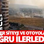 Aydın’da korku dolu yangın! Alevler siteye ve otoyola doğru ilerledi
