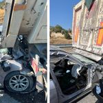 Aydın'da otomobil tıra arkadan çarptı Baba ve kızı yaralandı