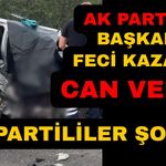 Otomobiller kafa kafaya çarpıştı: AK Parti'li başkan can verdi