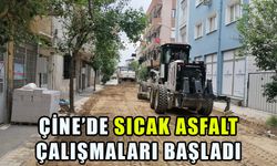 Çine’de sıcak asfalt çalışmaları başladı