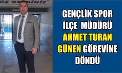 Gençlik Spor İlçe Müdürü Günen göreve başladı 