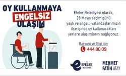 Efeler'den oy kullanmaya engelsiz ulaşım