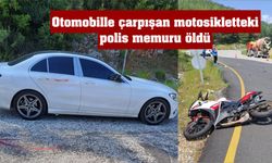 Otomobille çarpışan motosikletteki polis memuru öldü