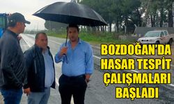 Hasar tespit çalışmalarına başlandı