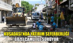 Güzelçamlı’nın kalbi Özer Türk Caddesi’nde yenileme çalışmaları başladı