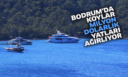 Bodrum'da koylar milyon dolarlık yatları ağırlıyor
