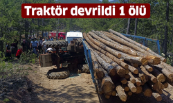 Traktör devrildi 1 kişi öldü