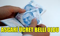 Asgari ücret belli oldu