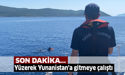 Yüzerek Yunanistan'a gitmeye çalışan düzensiz göçmen yakalandı