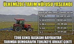 “Ülkemizde tarım nüfusu yaşlandı”