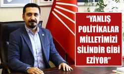 CHP'li Dinç: “Yanlış politikalar milletimizi silindir gibi eziyor”