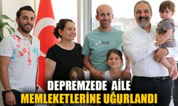 Depremzede Ocak ailesi memleketlerine uğurlandı