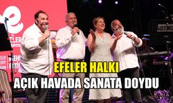 Efeler halkı açık havada sanata doydu