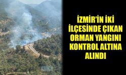 İzmir'de çıkan orman ve makilik alan yangınları kontrol altına alındı