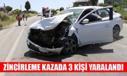 Zincirleme kazada 3 kişi yaralandı