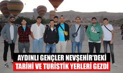 Aydınlı gençler Nevşehir'deki tarihi ve turistik yerleri gezdi