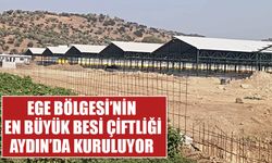 Aydın’da dev besi çiftliğinin kurulum çalışmaları başladı