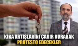 Kira artışlarını çadır kurarak protesto edecekler