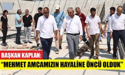 Başkan Kaplan İmam Hatip Ortaokulu inşaatında inceleme yaptı