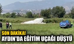 Aydın'da eğitim uçağı düştü