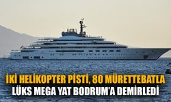 Lüks mega yat "Blue" Bodrum'da demirledi