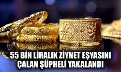 Evden ziynet eşyası çalan şüpheli yakalandı