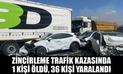 12 aracın karıştığı zincirleme trafik kazasında 1 kişi öldü, 36 kişi yaralandı