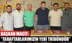 Başkan Macit: “Taraftarlarımızın yeri tribündür”