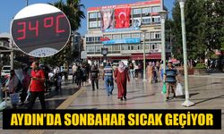 Aydın’da sonbahar sıcak geçiyor