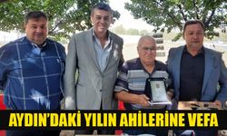 Aydın’daki son iki yılın ahileri plaketle onurlandırıldı