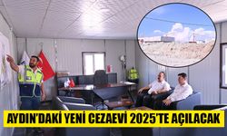 Aydın'daki yeni cezaevi inşaatı hızla yükseliyor