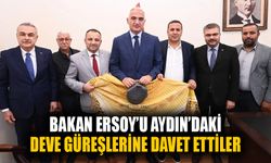 Bakan Ersoy’u Aydın’daki deve güreşlerine davet ettiler