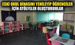 Eski okul binasını yenileyip öğrenciler için atölyeler oluşturdular